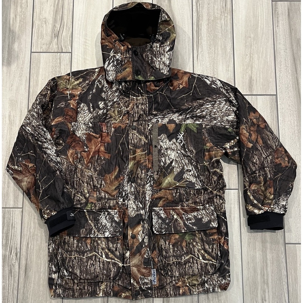 Browning Jacket Mens‎ M Camo XPO Pre-Vent X-Change Full Zip Waterproof Hunting